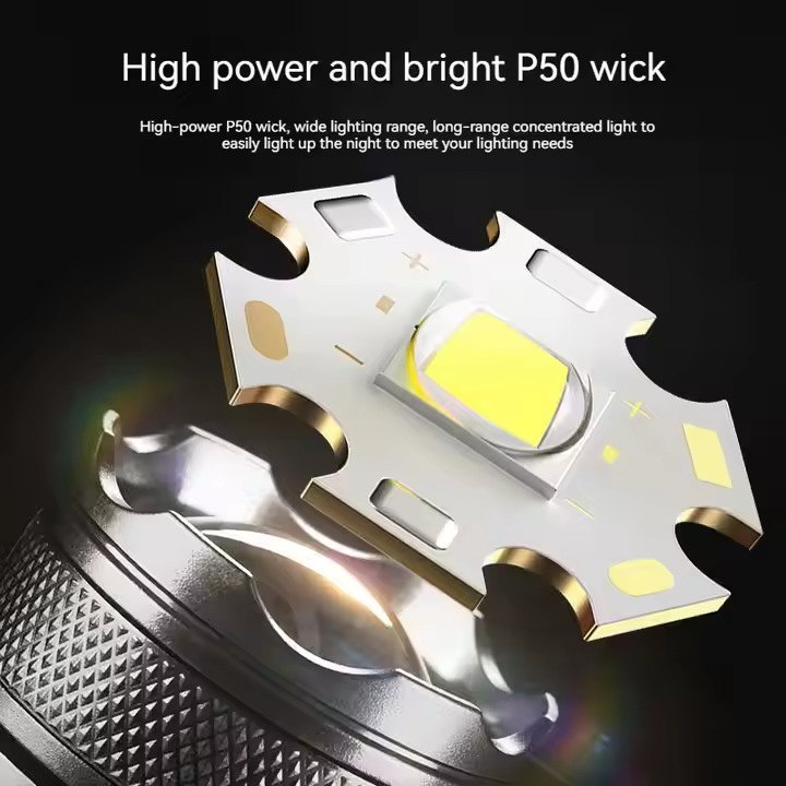 Rechargeable Zoom Tactical Flashlight