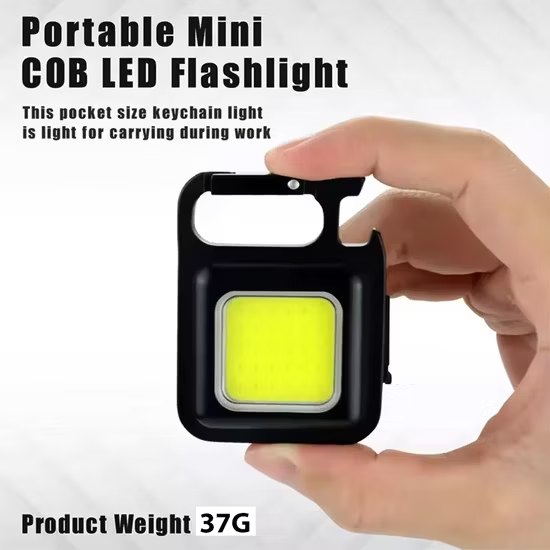 COB USB Keychain Mini Flashlight (IP65)