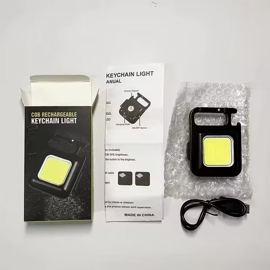 COB USB Keychain Mini Flashlight (IP65)