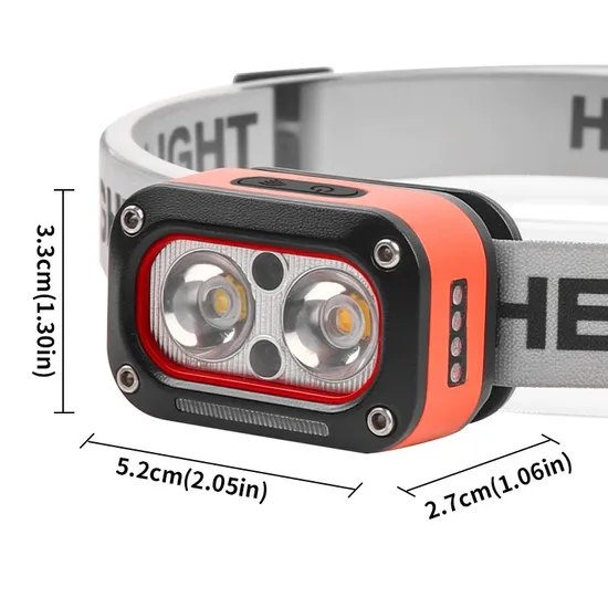 Rechargeable Waterproof Headlamp (5-Mode Sensor)