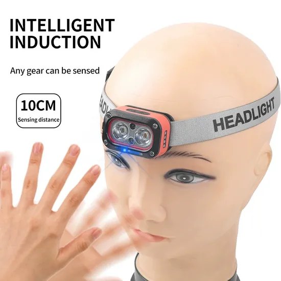 Rechargeable Waterproof Headlamp (5-Mode Sensor)