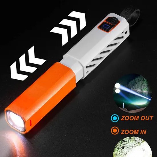 Zoom LED Flashlight (450 Lumen, 5-Mode)
