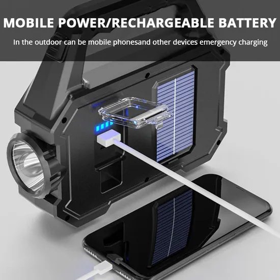 Solar COB Camping Lantern & Searchlight