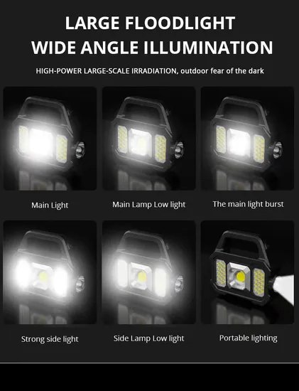 Solar COB Camping Lantern & Searchlight