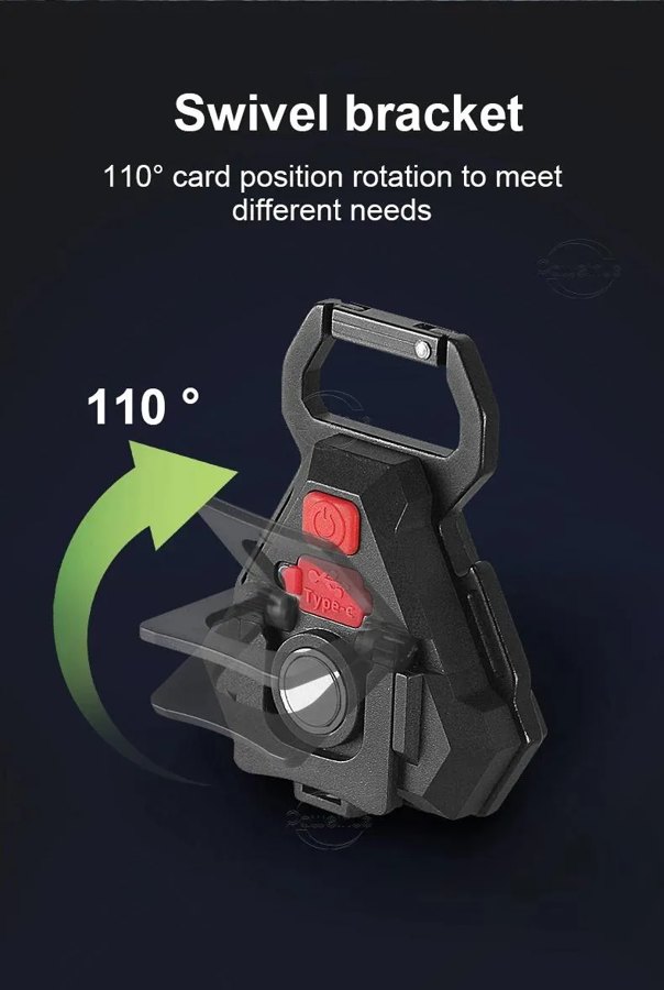 Mini 7-Mode COB Keychain Work Light