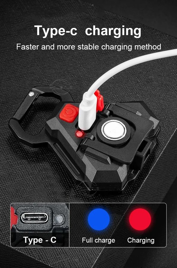 Mini 7-Mode COB Keychain Work Light